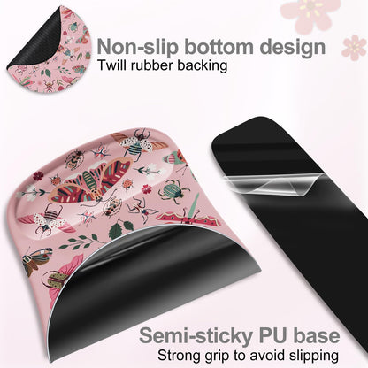 HAOCOO Gel Mouse Pad with Wrist Rest, Ergonomic Keyboard Wrist Rest Memory Foam for Computer Keyboard, 3 in 1 Mouse pad Set with Non-Slip PU Base, Easy Typing & Pain Relief (Pink)