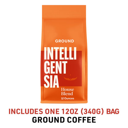 Intelligentsia Coffee, Light Roast Ground Coffee - House Blend 12 Ounce Bag