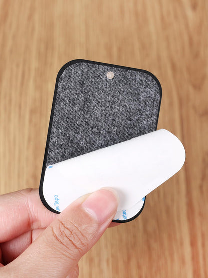 5Pcs Replacement Mount Black Metal Plates for All Magnetic Car Mounts Cell Phone Tablet Holder Stand Self-Adhesive Back Plate Rectangle