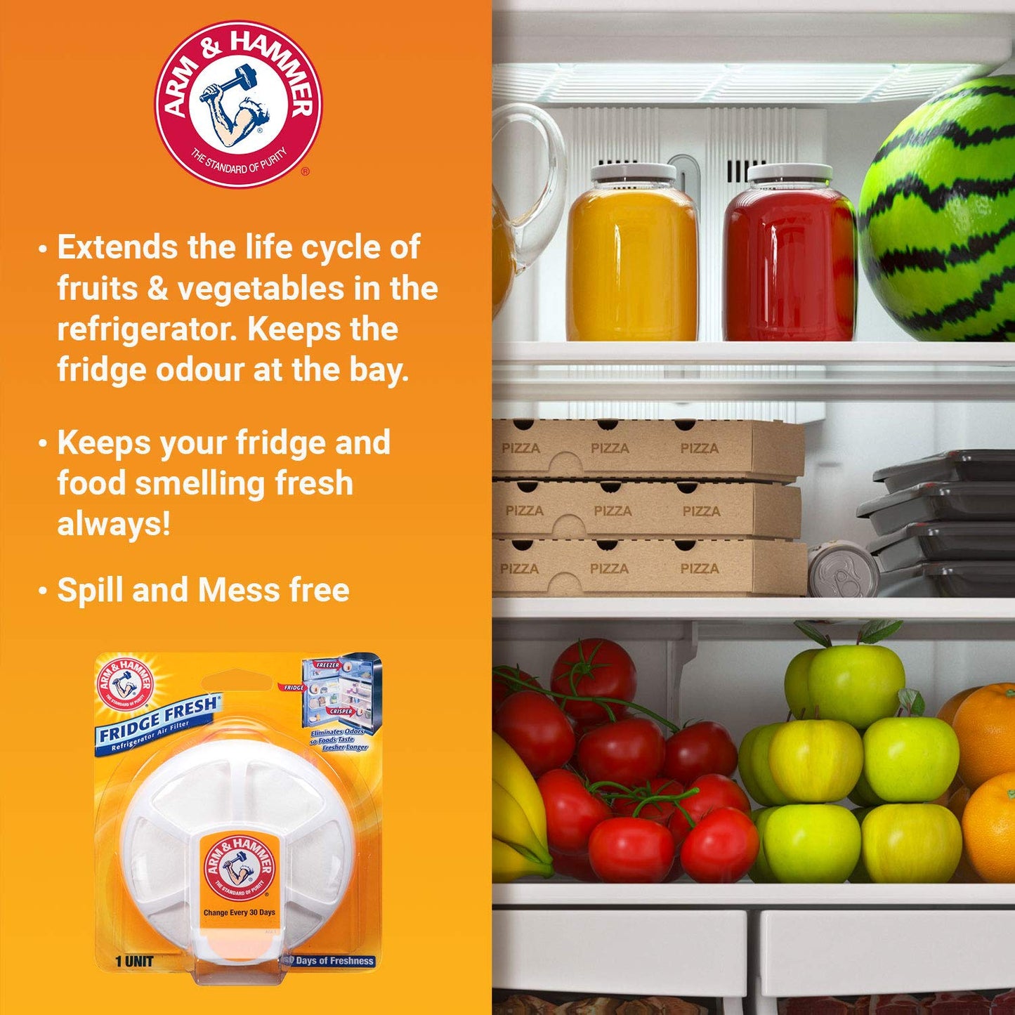 Arm & Hammer Fridge Fresh Refrigerator Air Filter
