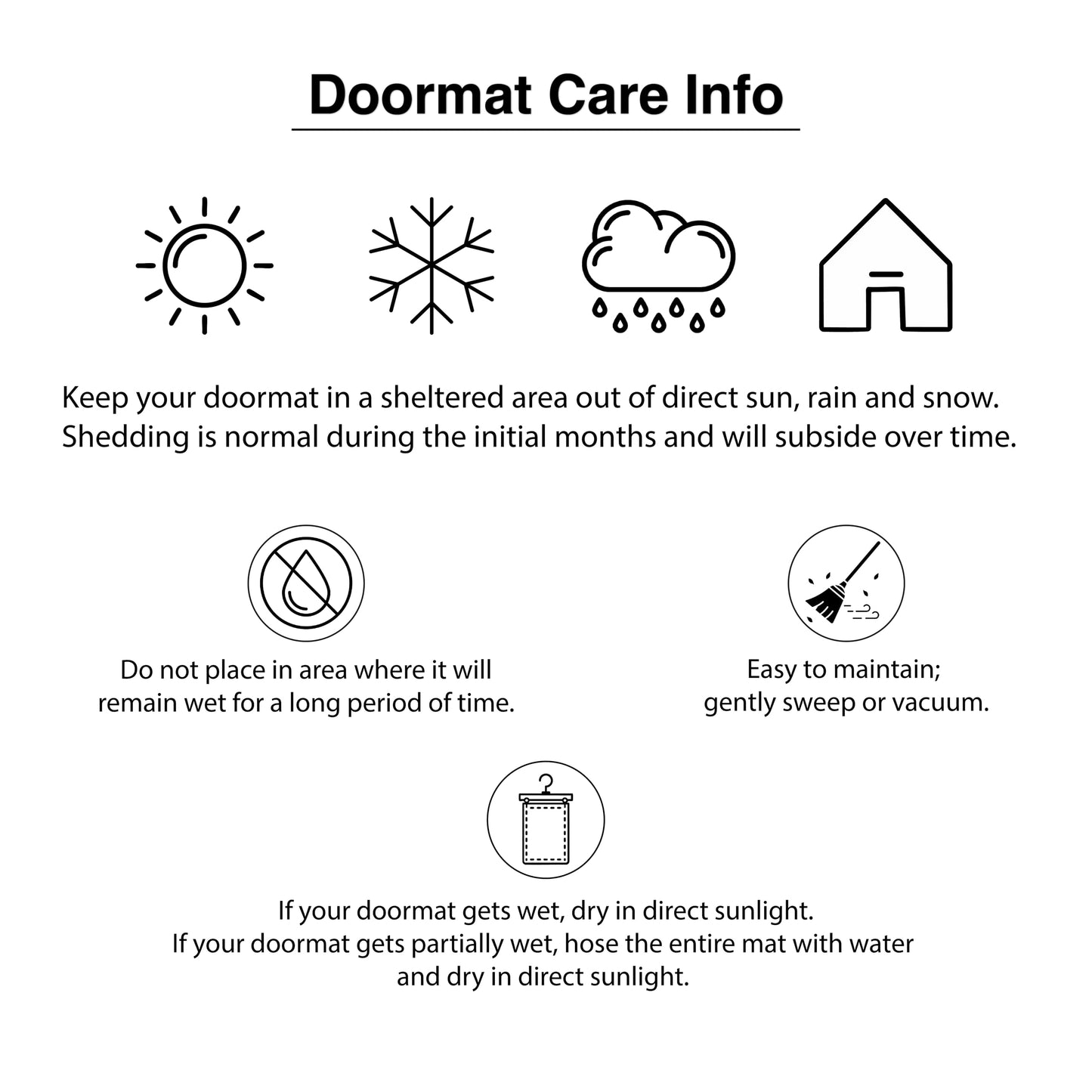 callowaymills 101951729 Scary Web Doormat, 17x29, Black and Natural