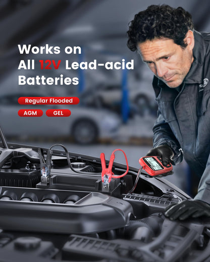 ANCEL BST200 Car Battery Tester 12V Automotive, 100-1100 CCA Battery Load Tester Tool, Auto Battery Analyzer Digital Tester for Car Truck Motorcycle SUV Boat and More