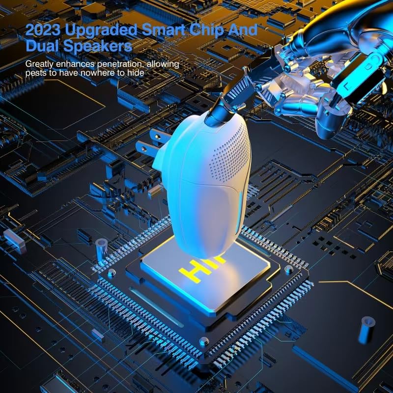 2024 Upgraded Ultrasonic Repeller & Insect Indoor Repeller,Ultrasonic and Repellent for Roach,Rodent,Mouse,Bugs,Mosquito,Mice,Spider,Ant,3 Mode Switching,6 Packs