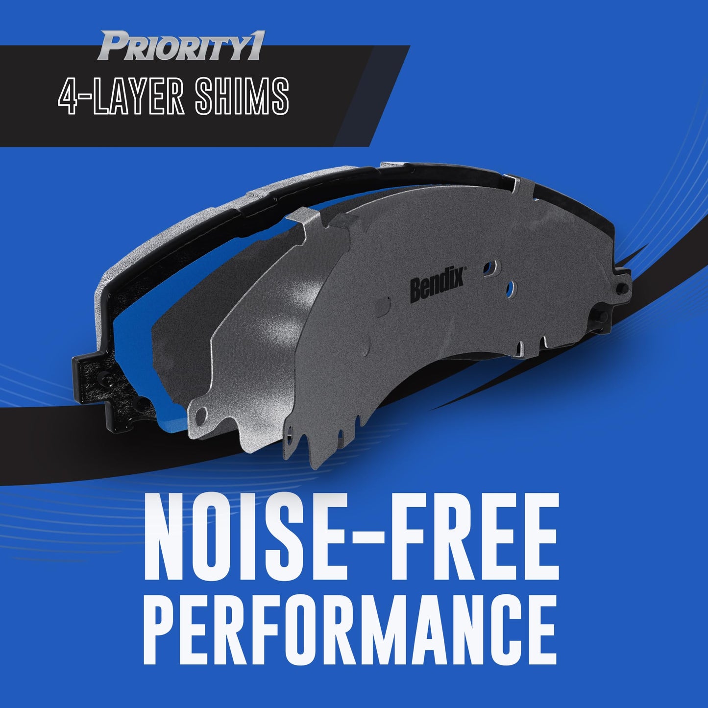 Bendix Priority1 CFC154 Disc Brake Pad Set for Avanti II,Century,LeSabre,Regal,Riviera,Commercial Chassis,DeVille,Eldorado,Fleetwood,Seville,Blazer,Camaro,El Camino,LLV,Malibu,Monte Carlo,S10,Blazer