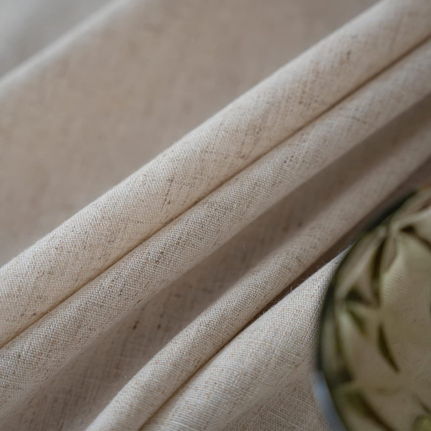 JaeMoose Washable Cotton Linen Tablecloths Fabric Tassel Tablecloth Dust-Proof Table Cover for Kitchen Dinning Tabletop Home Decoration Everyday Use (Linen, 140 x 180 cm)