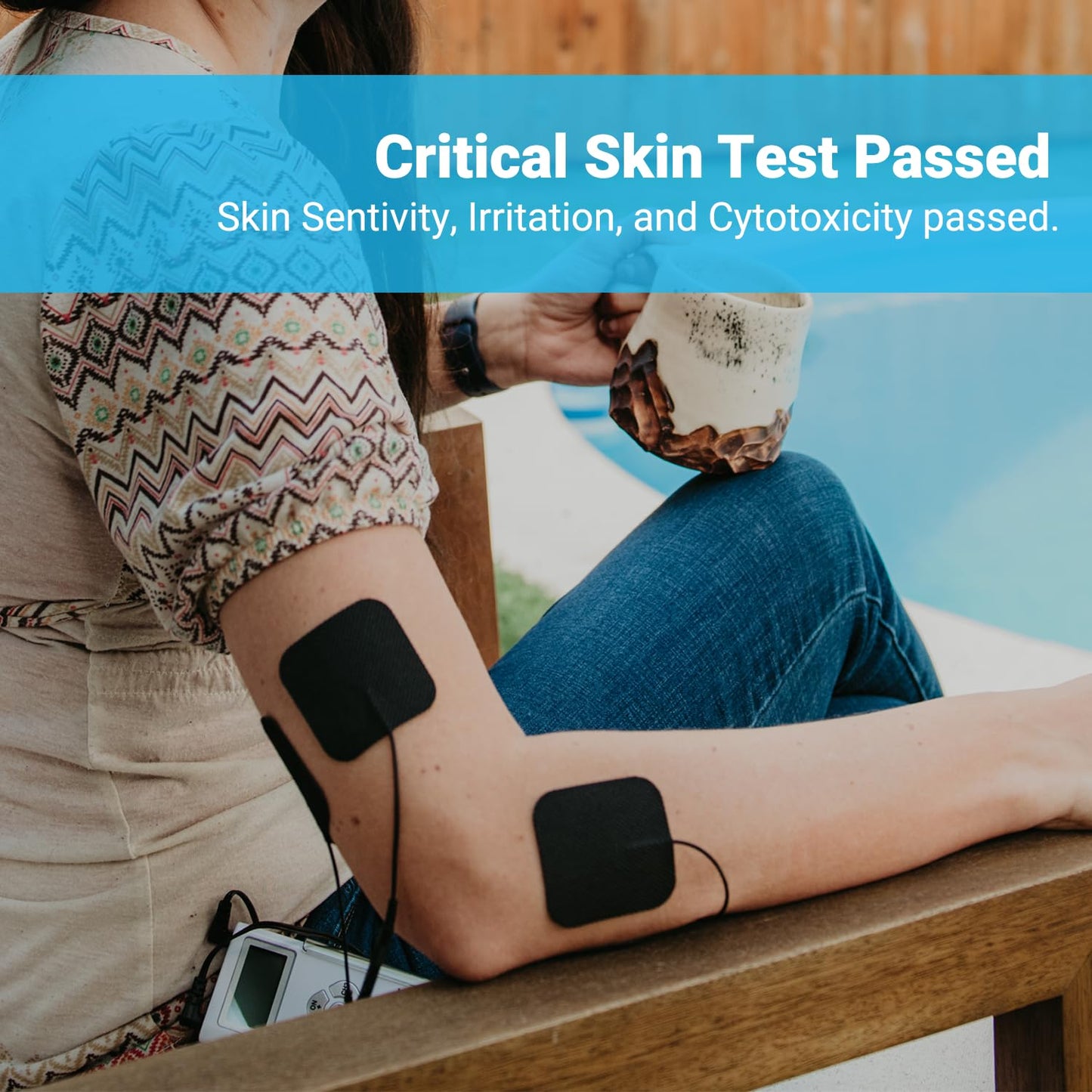 iReliev Electrode Value Pack TENS & EMS Pads (40) 2" X 2" Re-Usable, Premium Super Tack Gel