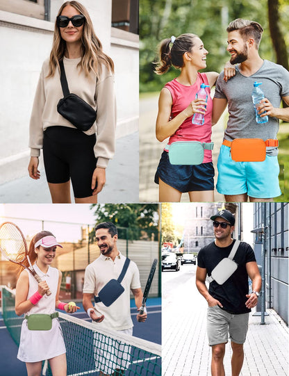 Belt Bag Waist Pack Bum Bag Crossbody Fanny Pack for Women and Men with Adjustable Strap Small Waist Pouch for Travel Workout Running Hiking