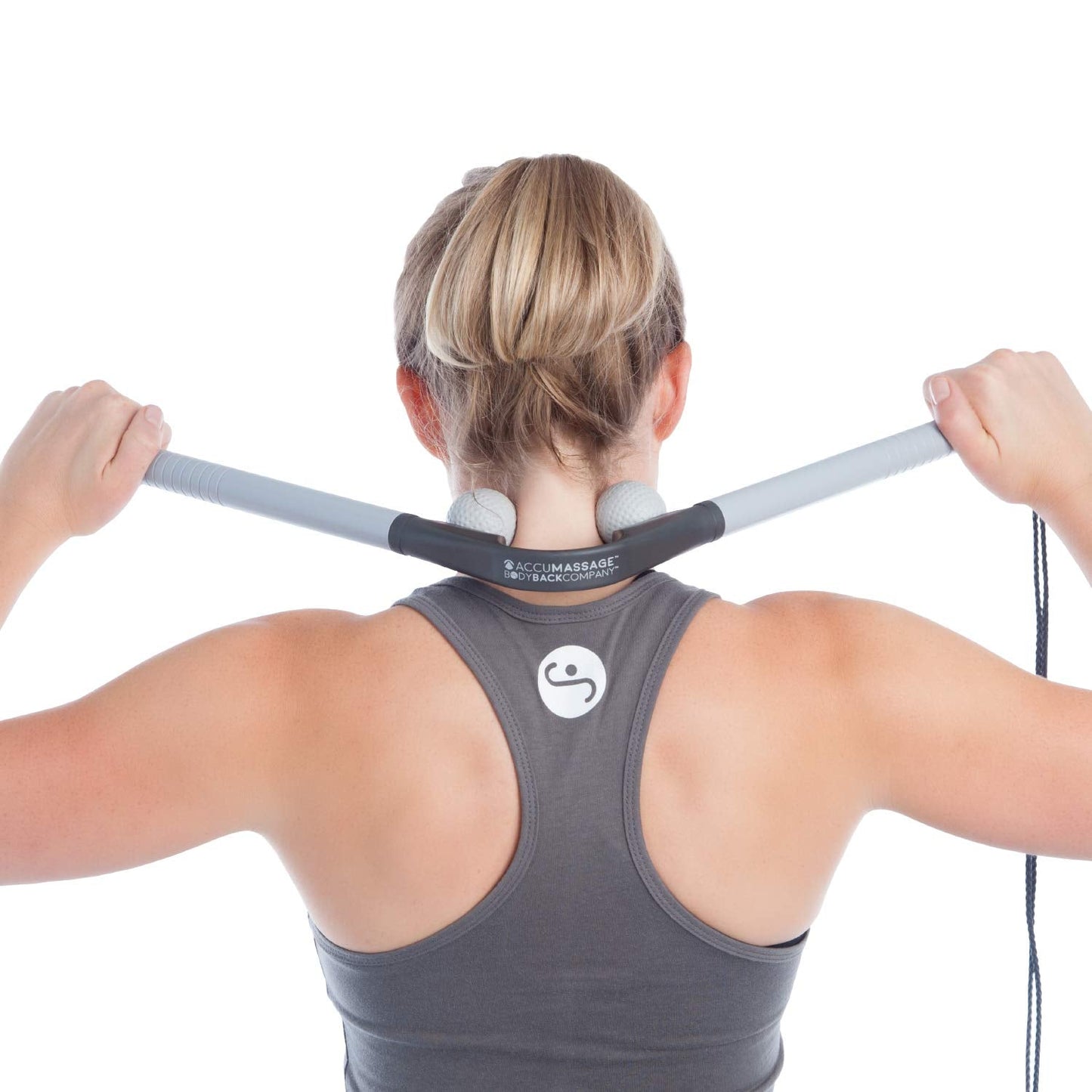 Body Back AccuMassage - Dual Pressure Point Massage Tool & Massage Hammer - 2 in 1 Design - Shiatsu Neck Massager Tool, Golf Ball Percussion Massager for Deep Tissue