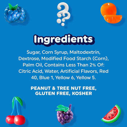 Airheads Mini Bars, Halloween Trick or Treat Candy, Assorted Flavors Variety Pack, Individually Wrapped Bulk Candy for Adults & Kids, Non-Melting, Party, 5 Pound Bag