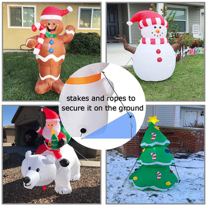 8 Pack Replacement 6.5ft Tethers and Aluminum Metal Stakes Tie Down Rope Strings for Halloween Christmas Xmas Camping Tent Blow Up Inflatable Spikes Outdoor Holiday Lawn Yard Garden Decoration