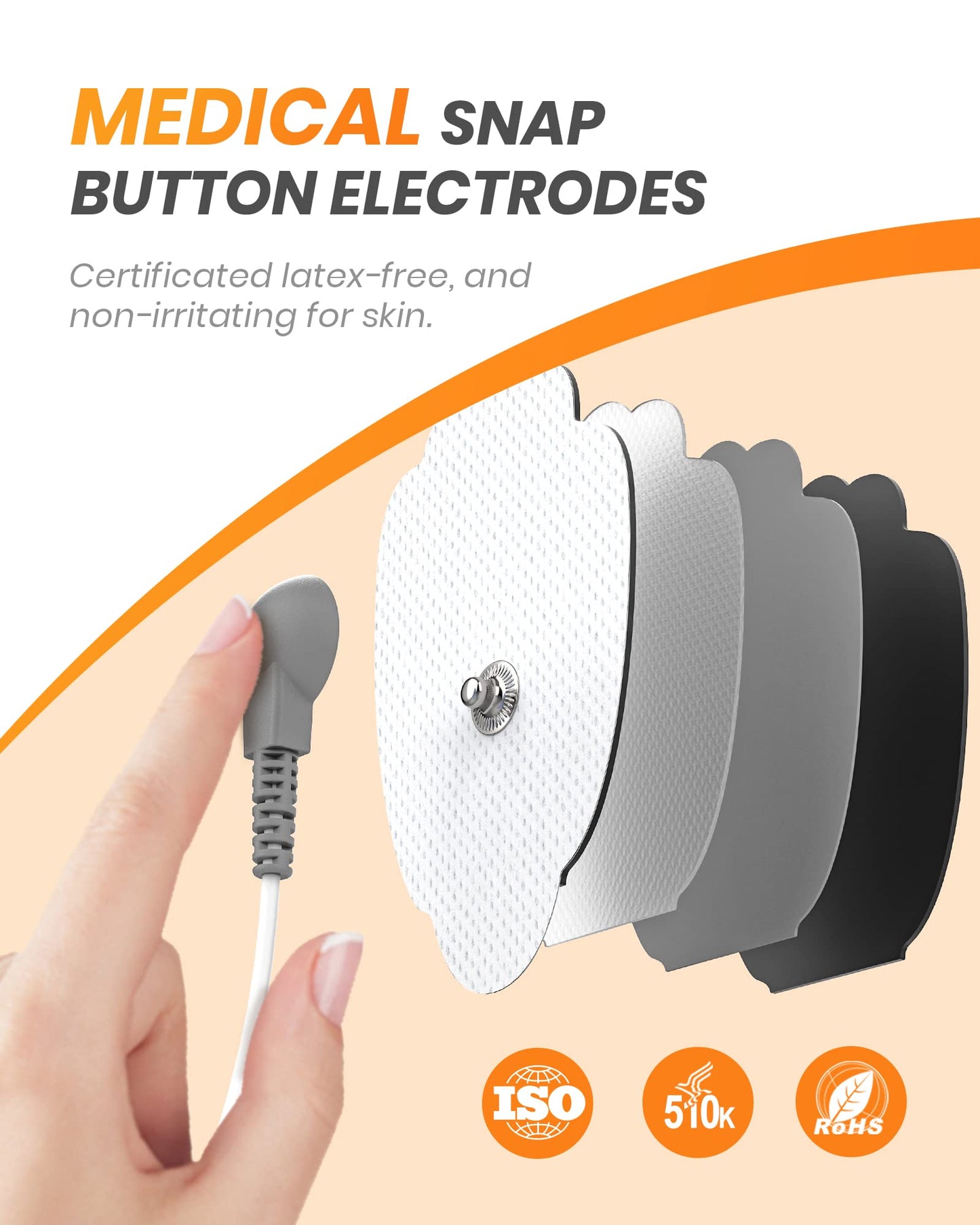 AVCOO 30 Modes TENS EMS Unit Compact Muscle Stimulator for Pain Relief, Rechargeable & Portable Dual Channel EMS Muscle Stimulator with 30 Intensity Levels and 12 Electrode Tens Unit Replacement Pads