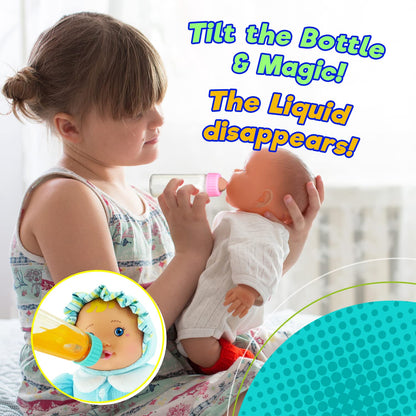 Ja-Ru Magic Baby Doll Bottles Milk Bottle and Juice Bottle, Great Baby Doll Accessories. Set with 2 Bottles. 701-1