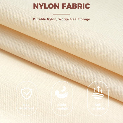 BAGAIL 6 Set Compression Packing Cubes for Travel, Compressible Packing Organizers Travel Accessories for Luggage Suitcase(6 Set, Beige)