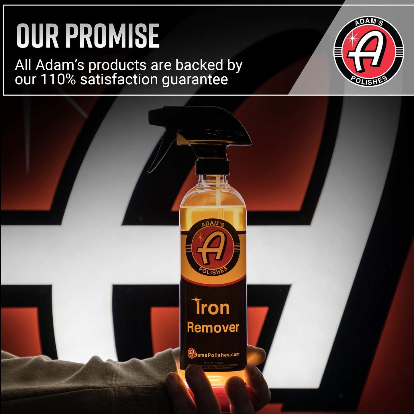 Adam's Iron Remover (16oz) - Iron Out Fallout & Stop Rust Remover Spray for Car Detailing Removes Iron Particles in Auto Paint, Wheels, Motorcycle, RV & Boat - Use Before Clay Bar, Wax or Car Wash