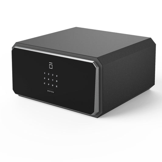 BOFON W-Series Security Box with Key, Safe Box,1.45 Cubic Fingerprint Password,Safety Boxes for Home