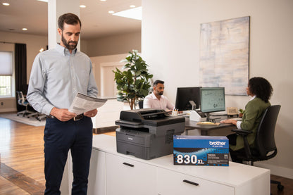 Brother Genuine TN830XL Black High Yield Printer Toner Cartridge - Print up to 3,000 Pages(1)