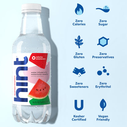 Hint Fruit-Infused Bottled Water, Best Sellers Variety Pack - Sugar Free Flavored Water with Zero Calories, Natural Fruit Essences, and No Artificial Sweeteners - 16 Fl Oz (Pack of 12)
