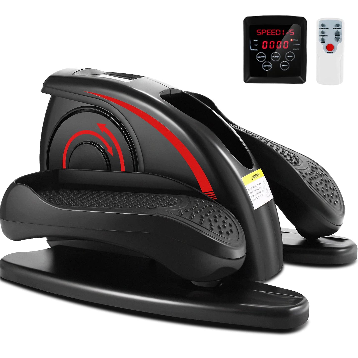 ANCHEER Under Desk Elliptical, Electric Ellipse Leg Exerciser While Sitting for Seniors Adults, Quiet Portable Motorized Seated Foot Pedal Exerciser with Remote Control for Home Office Use