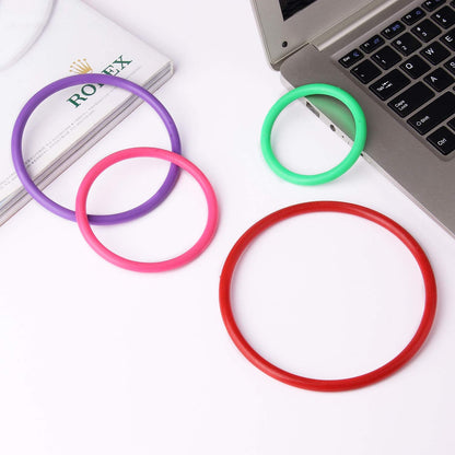 HRLORKC 24Pcs Plastic Ring Toss Game Set Rings for Ring Toss for Kids Outdoor Games Plastic Carnival Rings Carnival Games for Carnival Party and Parent-Child Games…