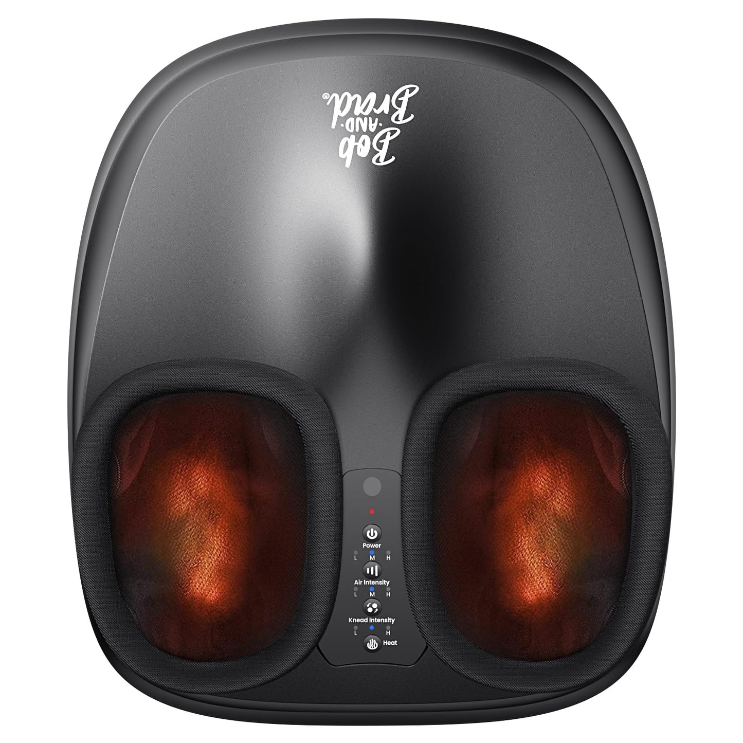 BOB AND BRAD Foot Massager with Heat,FSA HSA Eligible,Shiatsu Deep Kneading Electric Feet Massager Machine for Plantar Fasciitis, Men Size 12