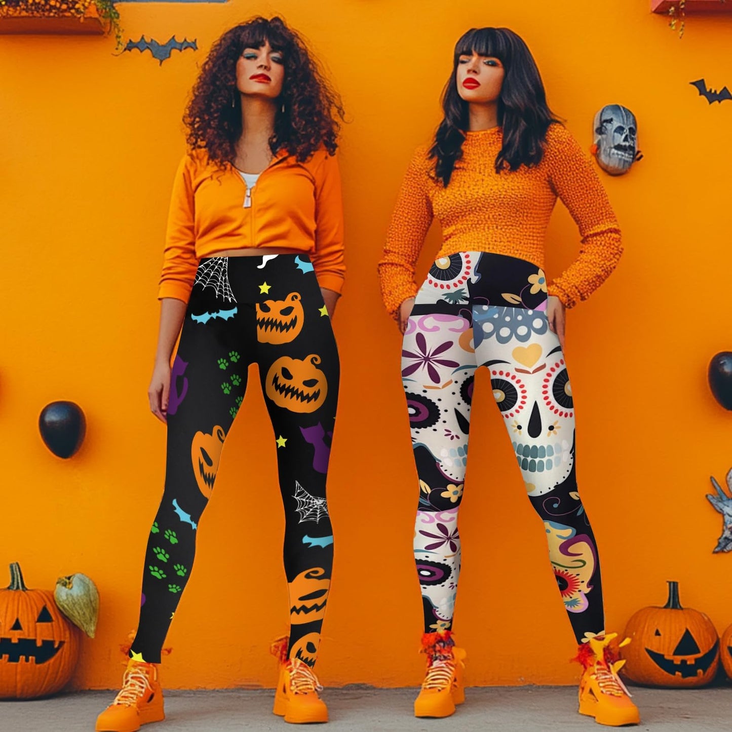 High Waisted Leggings for Women - No See Through Tummy Control Cycling Workout Yoga Pants with Pockets Reg & Plus