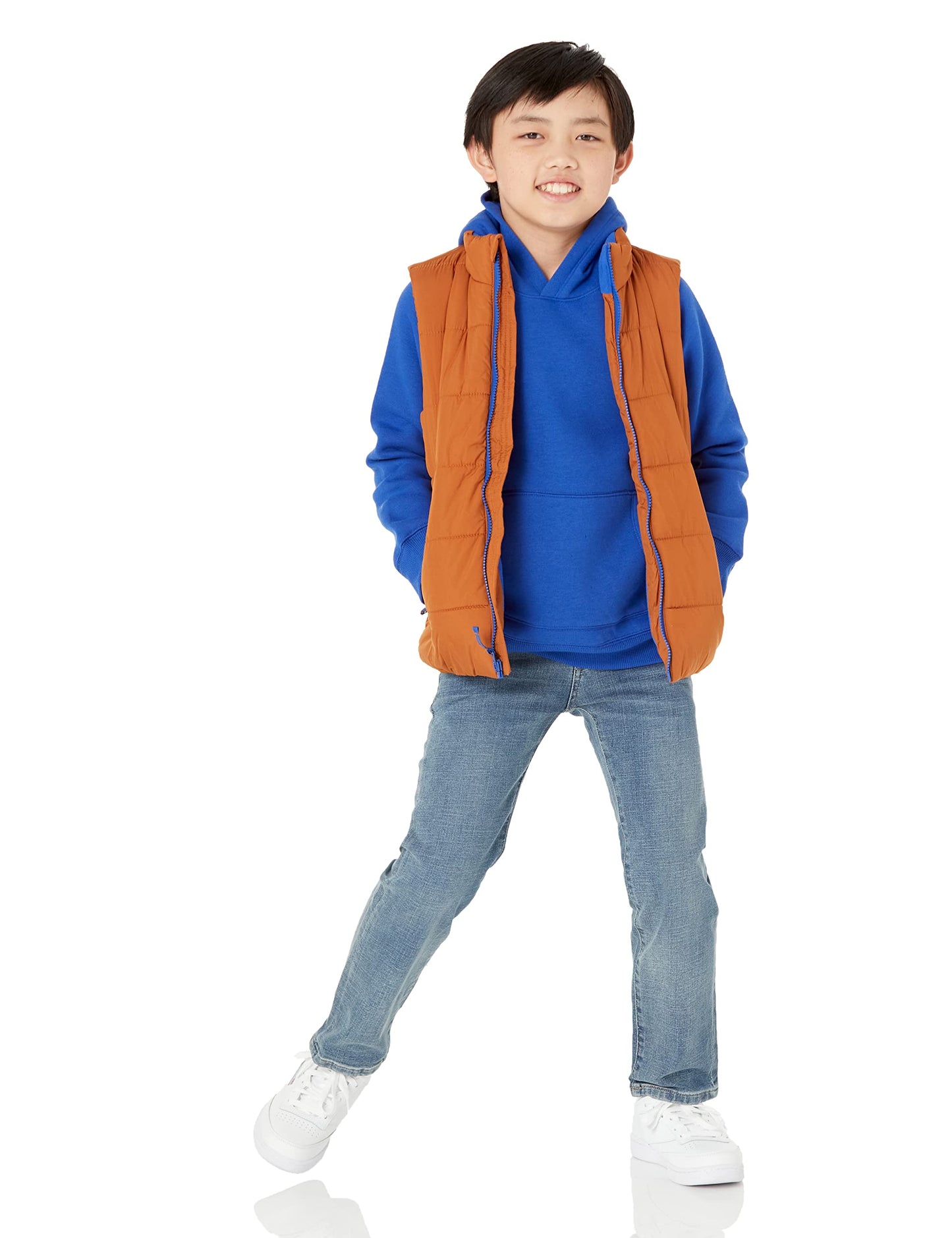 Amazon Essentials Boys' Fleece Pullover Hoodie Sweatshirts, Black, XX-Large