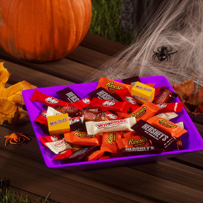 HERSHEY'S Miniatures Assorted Flavored, Halloween Candy Bag, 21.21 oz (75 Pieces)