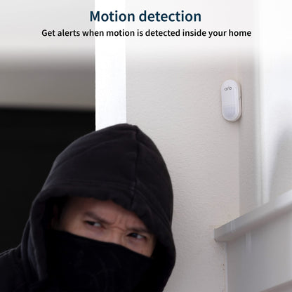 Arlo All-in-One Sensor - 8 in 1 with Open/Close Detection, Motion Sensor, Water Leak Detection, Freeze Detection, Tilt Detection, Smoke Alarm Listening, CO Alarm Listening - 1 Pack, Add-On, MS1001