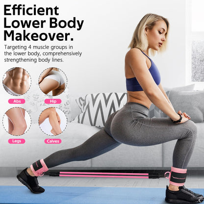 Ankle Resistance Bands with Cuffs, Ankle Bands for Working Out, Home Gym Workout Equipment, Butt Exercise Equipment Booty Bands Exercise Bands for Women Legs and Glutes
