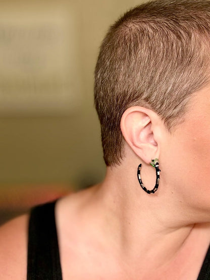 Beetle Sandworm Juice Hoop Earring - Coral Snake Earrings - Costume Jewelry for Womenand Fans(Sandworm Earring)