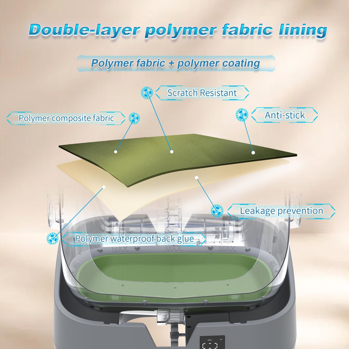 Automatic Cat Litter Box Self Cleaning - APP Control and Weight Monitoring - 86L Ultra-Quiet - Smart Health Monitor, Safe Anti-Pinch, Self Cleaning Litter Box (Assembly Required) -Worry Free Returns