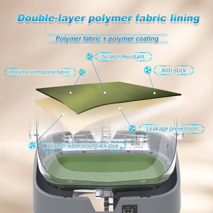 Automatic Cat Litter Box Self Cleaning - APP Control and Weight Monitoring - 86L Ultra-Quiet - Smart Health Monitor, Safe Anti-Pinch, Self Cleaning Litter Box (Assembly Required) -Worry Free Returns