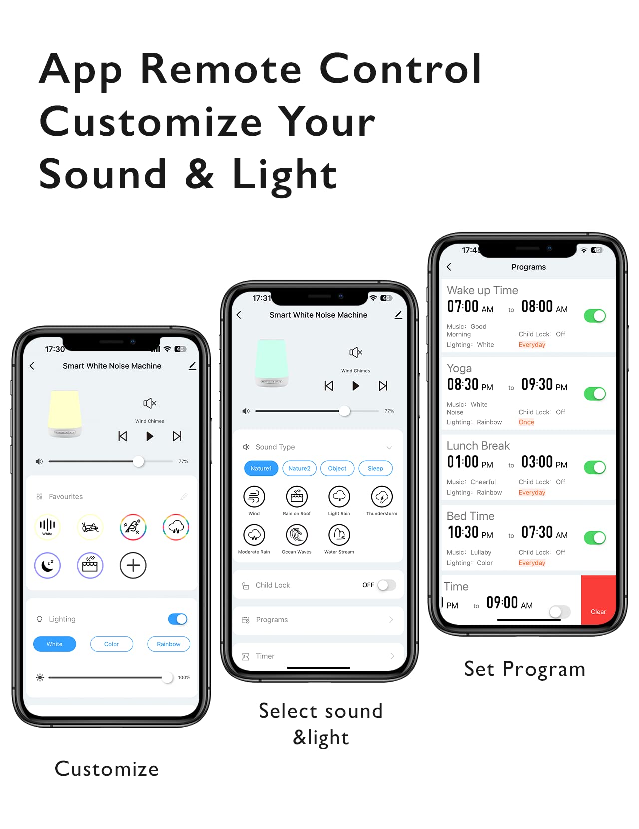 Baby Sound Machine, Momcozy White Noise Machine for Baby Sleeping with Night Light, Toddler Sleep Trainer with 34 Soothing Sounds, Timer, App Remote Control, Personal Sleep Routine (Blue)