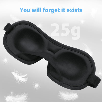 Brencco Breathable 3D Sleep Mask for Men and Women - 100% Light Blocking for Sleeping, Travel and Yoga