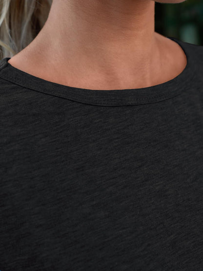 AUTOMET Womens Tops Business Casual Basic T Shirts Loose Fit Crewneck Short Sleeve Tee Summer Outfit Trendy Cute Clothes Black XL