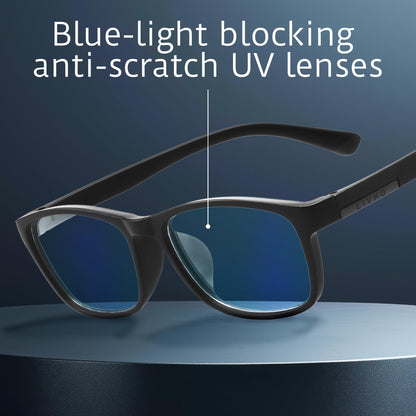 Anti Blue Light Glasses Men, Mens Blue Light Glasses With UV400 Protection, Fake Glasses For Computer Eye Strain