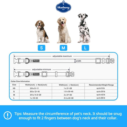 Blueberry Pet Halloween Pumpkin Party Designer Adjustable Dog Collar with Detachable Decoration, Medium, Neck 14.5"-20"