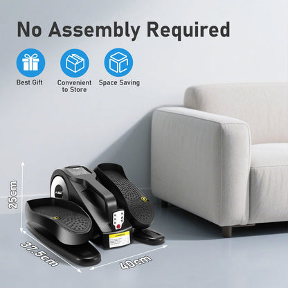 AODI Under Desk Elliptical Machine, Ellipse Leg Exerciser for Seniors Adults, Adjustable Speeds Elliptical Trainer with Remote Control, Quiet & Portable Mini Seated Pedal Exerciser for Home Office Use