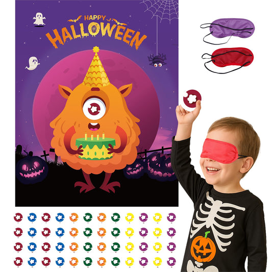 Haunt Couture "Pin the Eye Monster Game - A Fun Halloween Tradition for Family & Classroom Parties