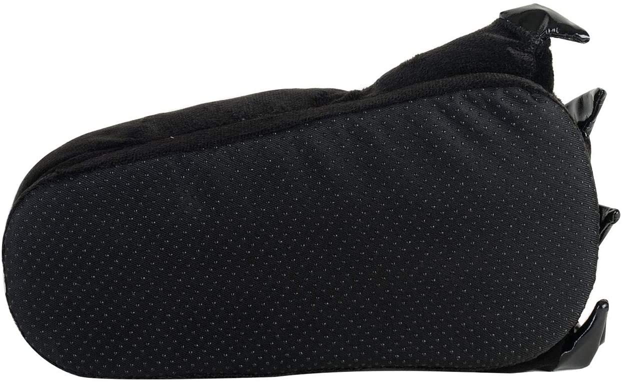 Honeystore Unisex Soft Plush Home Slippers Animal Costume Paw Claw Shoes Black M