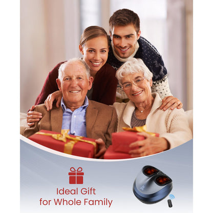 BOB AND BRAD Foot Massager Machine with Heat and Remote-FSA & HSA Eligible, Electric Shiatsu Deep Kneading Foot Massager with 4 Level, Relieve for Plantar Fasciitis and Neuropathy Pain