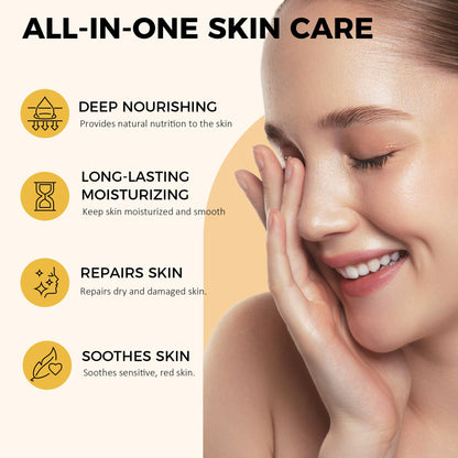 Beef Tallow and Honey Balm Moisturiser: Whipped Grass Fed Beef Tallow Balm with Raw Honey and Olive Oil for Skin and Face – Natural Cow Fat Facial Cream for Anti-Aging Unscented