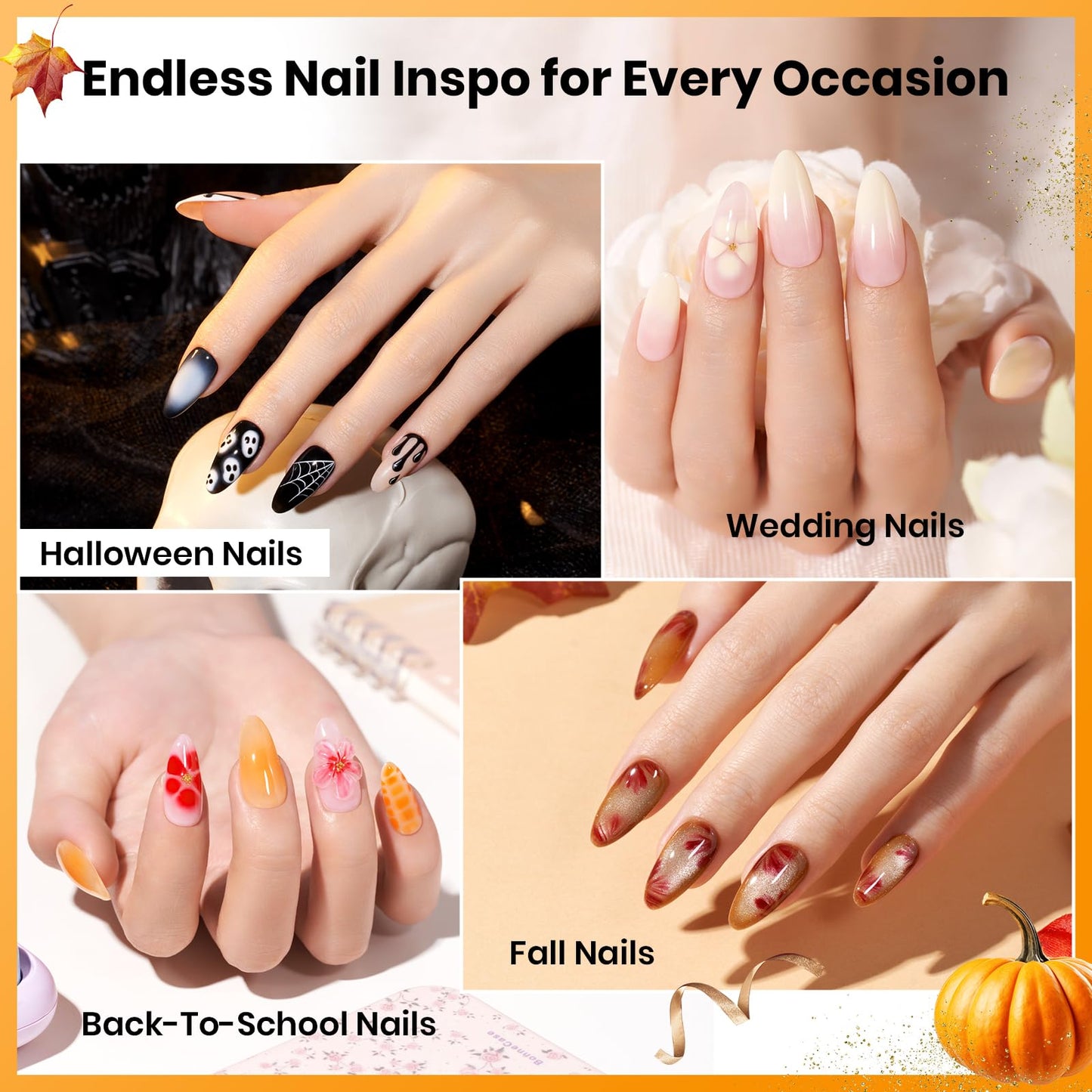 Beetles Blooming Gel - 15ml Clear Gel Polish Blossom Fall Halloween Nail for Spreading Effect Marble Natural Stone Watercolor Floral Print Soak off UV/LED Lamp Needed, Diy Nail Art Design Gift