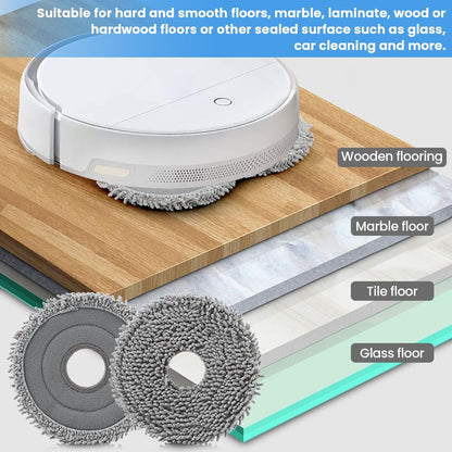 8pcs Mop Pads Compatible with Roborock Q Revo/Qrevo MaxV Robot Vacuum Cleaner, roborock mop pads, Spin Cleaning Pads Replacement Accessories