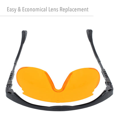 Honeywell Uvex Ademco Skyper Blue Light Blocking Computer Glasses with SCT-Orange Lens (S1933X)