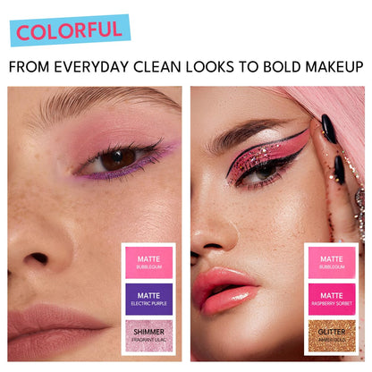 imakeupnow 45 Shades Eyeshadow Palette, Highly Pigmented Colorful Collection Makeup Palette, Matte Shimmer Metallic Glitter Eye Shadow For Long Lasting Eye Make Up