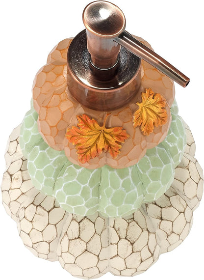 Avanti Linens - Soap Dispenser/Lotion Pump, Fall Inspired Bathroom Accessories (Grateful Patch Collection)