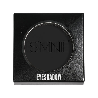ISMINE Single Black Matte Eyeshadow Powder Palette High Pigment, Longwear, Intense Color Best Black Eyeshadow