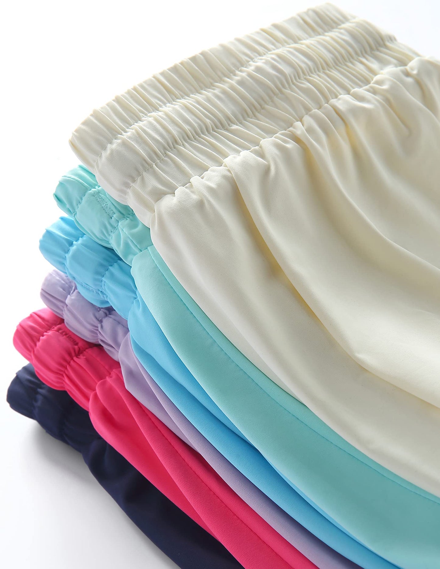 3 Pack Womens Flowy Running Shorts, 2-in-1 Butterfly Skirts with Shorts Underneath Spandex Athletic Casual Gym Workout Lounge (Set 2, Medium)