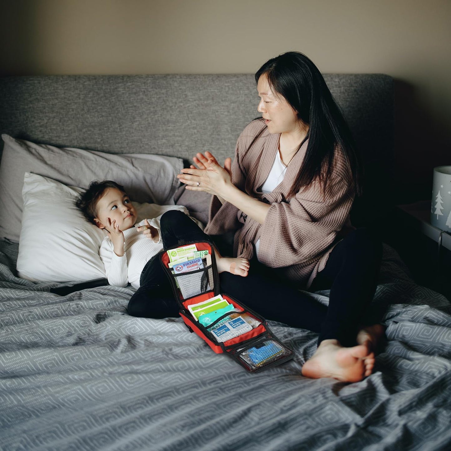 Be Smart Get Prepared 330 Piece First Aid Kit, All-Purpose: Clean, Treat, Protect Minor Cuts, Scrapes, Home, Office, Car, School, Travel, Emergency, Survival, Outdoor, Camping & Sports, FSA HSA